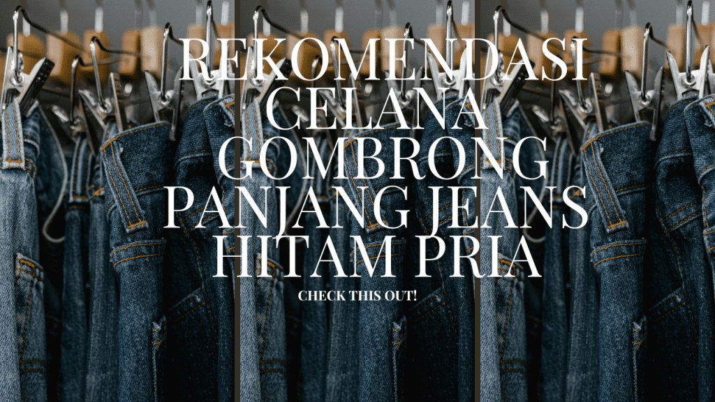 jeans hitam pria jumbo baggy
