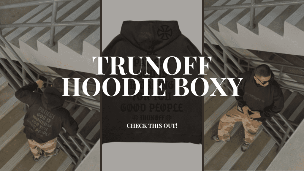 TRUNOFF Hoodie Boxy Oversize Pria Basic Good People