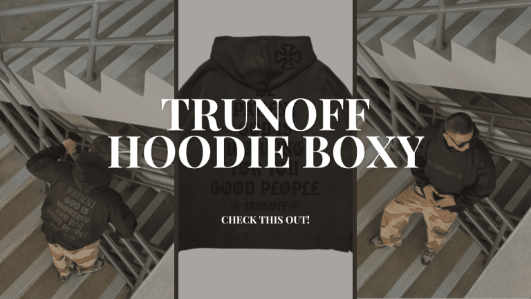 TRUNOFF Hoodie Boxy Oversize Pria Basic Good People