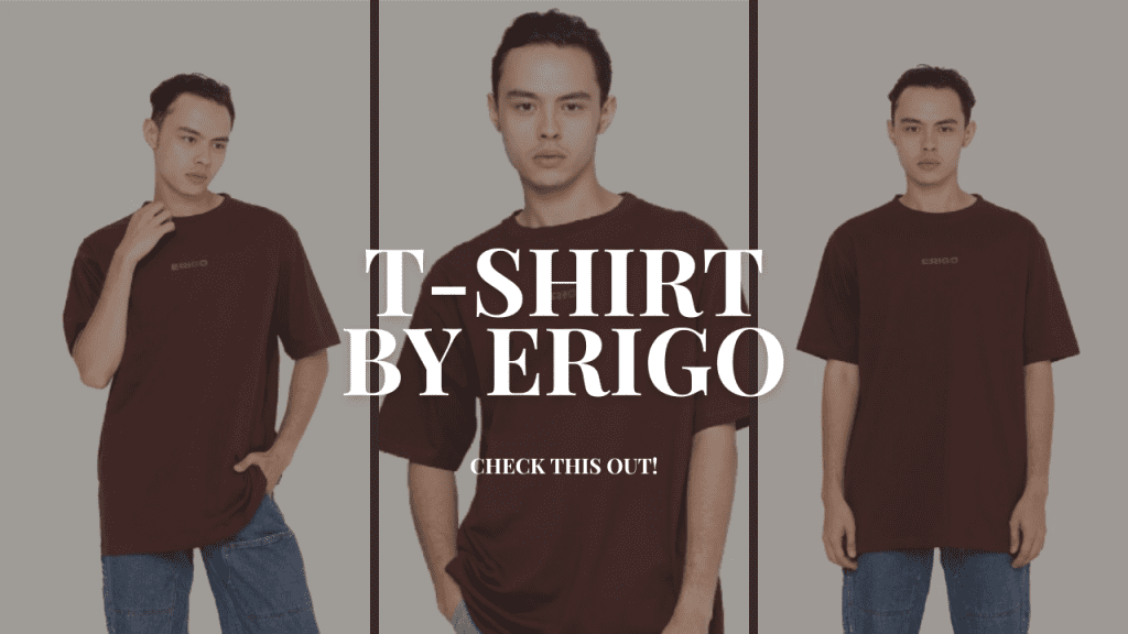 Erigo T-Shirt Basic Fresne Andora Kaos Basic Pria Original